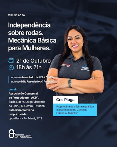 Independência sobre Rodas Mecânica Básica para Mulheres