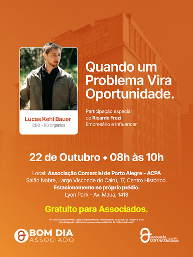 Bom dia Associado ACPA Quando um problema vira oportunidade